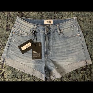NWT PAIGE Jimmy Jimmy Boyfriend Shorts Size 27